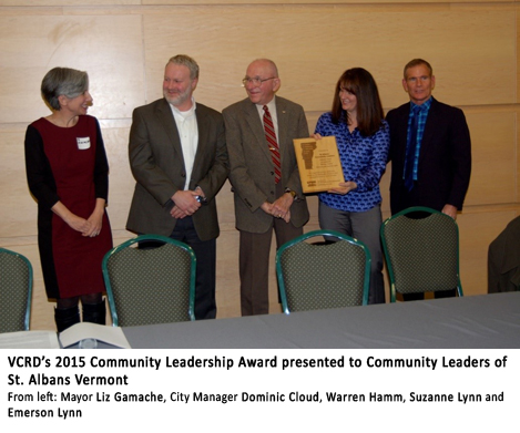 VCRD Awards its Annual Vermont Community Leadership Award and a new Community Leadership Lifetime Achievement Award