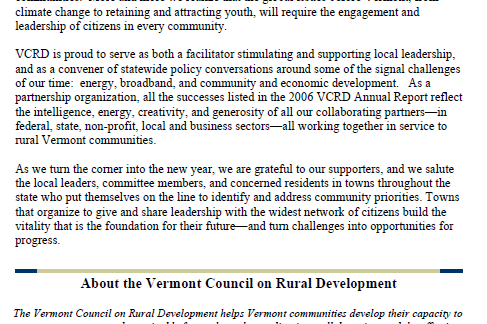 VCRD 2006 Annual Report