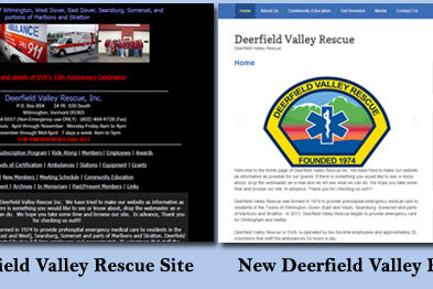 Deerfield Valley Rescue before and after sites Deerfield Valley Rescue before and after sites