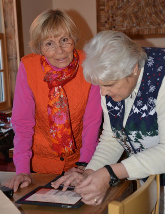Members of the Black River Academy Museum in Ludlow use the Square to process credit cards
