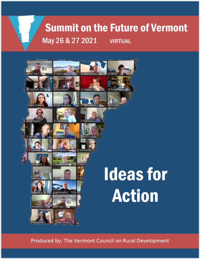 2021SummitReportCover2 2021 Summit on the Future of Vermont Report Cover