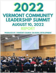 2022 Vermont Community Leadership Summit Report Cover