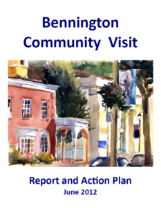 Bennington Community Visit Report - 2012