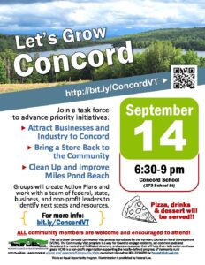 Concord Community Plans for Action September 14