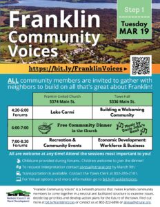 Franklin Community Members Invited to Share Ideas for the Future - March 19th