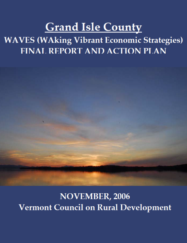 Grand Isle County Report Grand Isle County Report Creative Communities