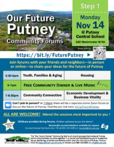 Putney Invites Community to Share Ideas for the Future