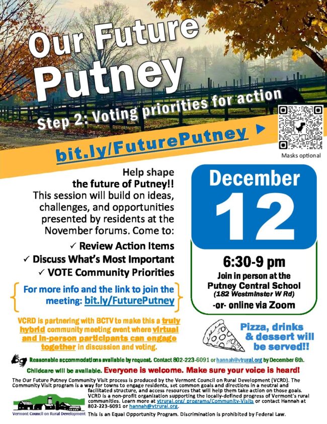 Putney Step 2 Community Visit Flyer