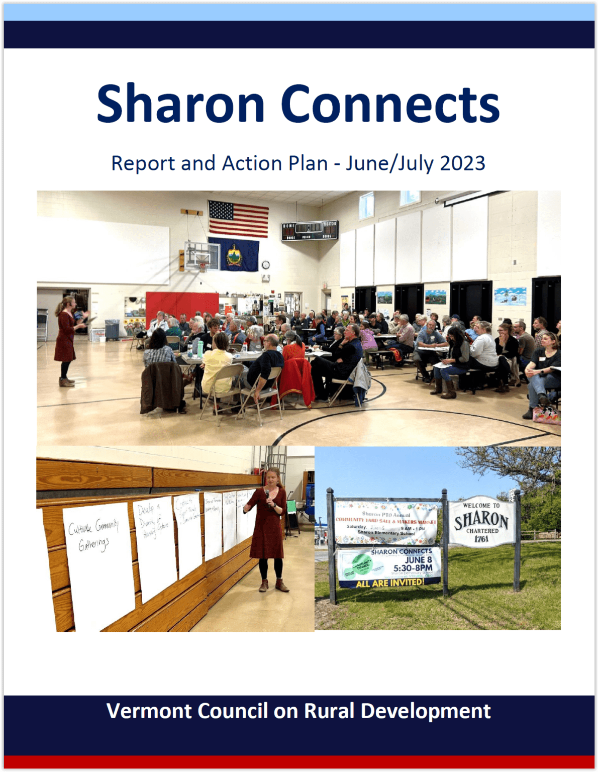 "Sharon Connects" Report and Action Plan July 2023 Vermont Council