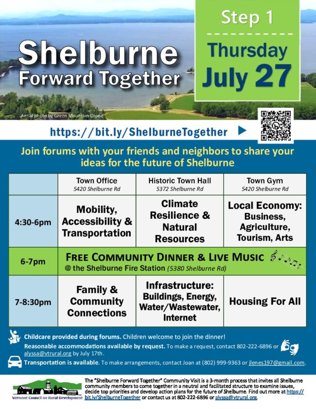 Shelburne Forward Together Step 1
