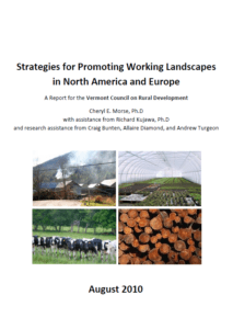 UVM Research Report: Strategies for Promoting Working Landscapes in North America and Europe
