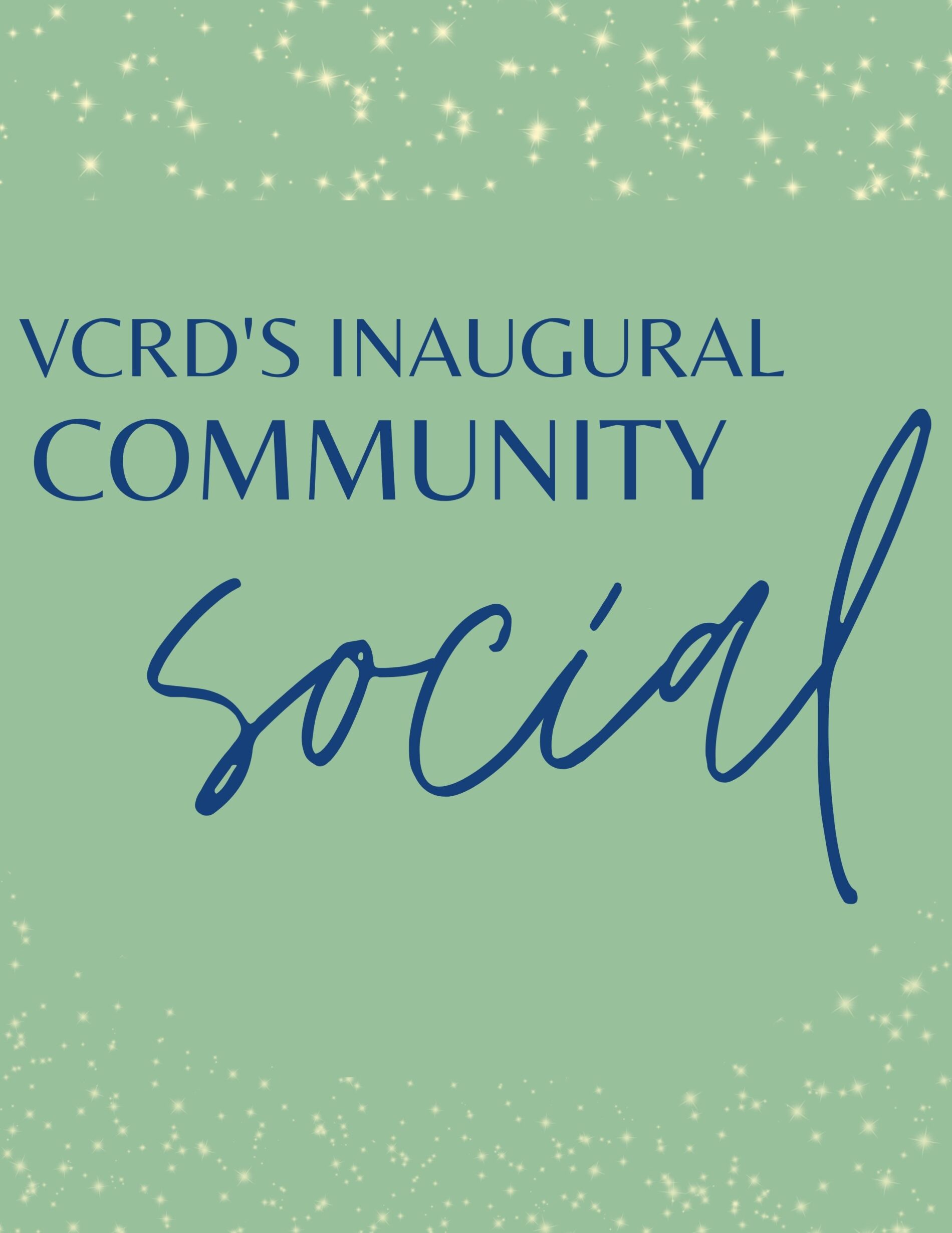 VCRD Inaugural Community Social